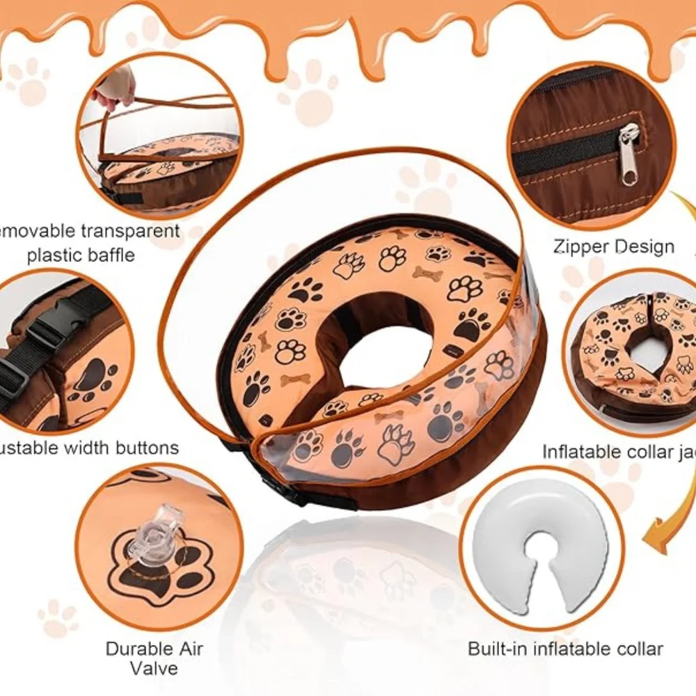 Small Dog Soft Inflatable Collar - Picture 2 of 7